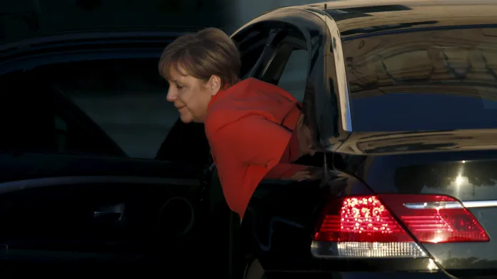 Angela Merkelová po příjezdu na maltský summit