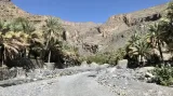 Cesta vedoucí údolím Vádí Ghul