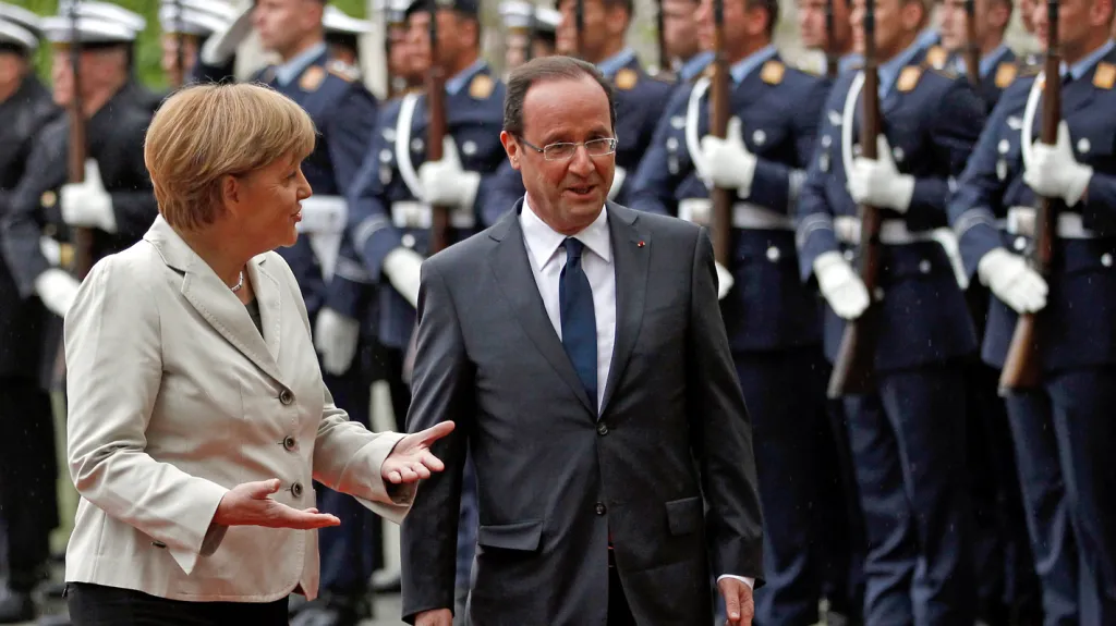 Angela Merkelová a François Hollande