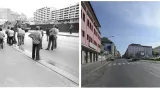 Ulice Koněvova (80. léta a 2018)