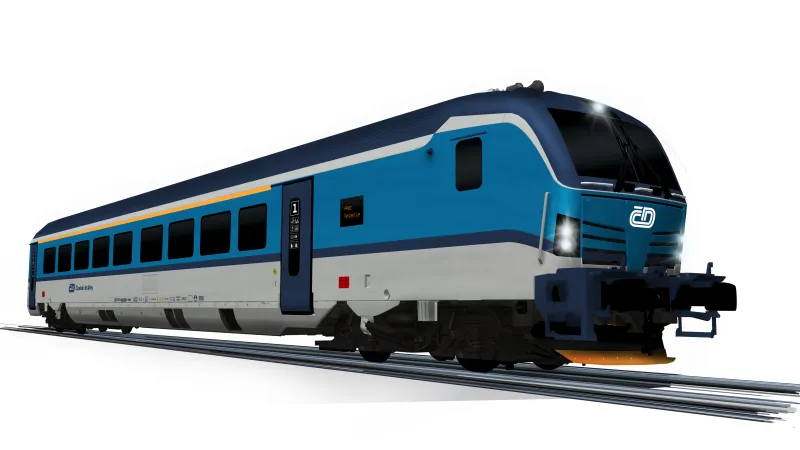 Vizualizace řídicího vozu nových netrakčních jednotek