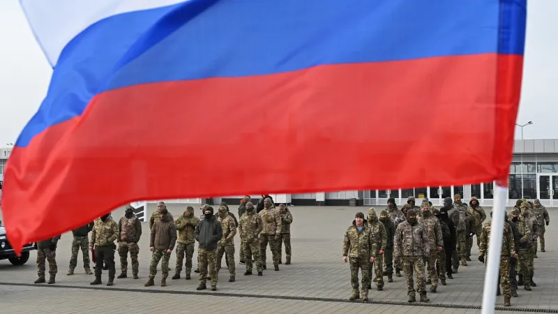 Ruští vojáci v Rostově na Donu