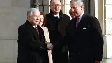 Lech Kaczyński a princ Charles