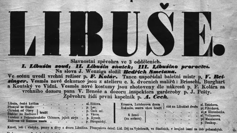 Plakát k otevření Národního divadla v roce 1983