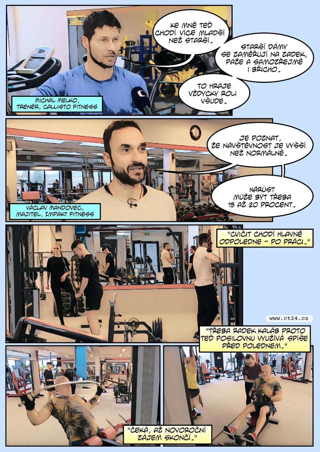 Novoroční předsevzetí tradičně plní sportoviště