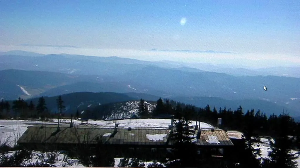 Slunečné počasí na horách