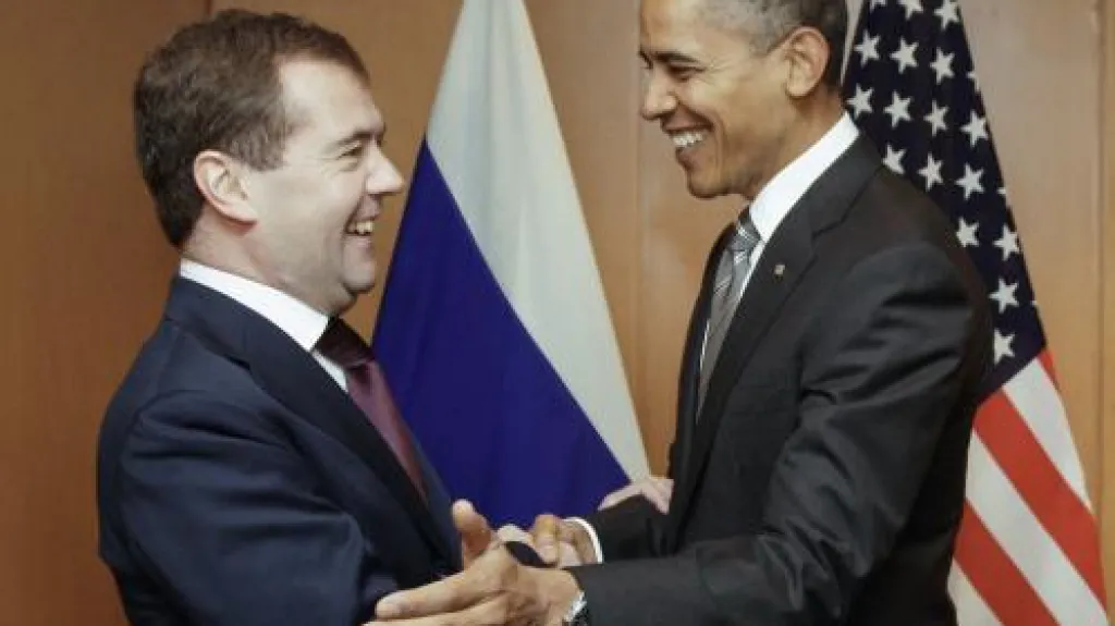 Medvěděv a Obama
