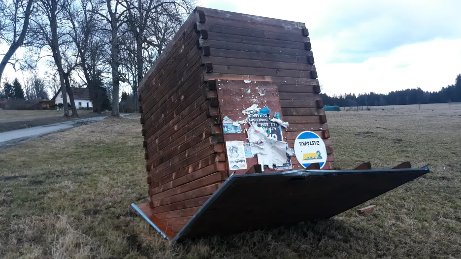 Následky bouře Sabina na Českokrumlovsku