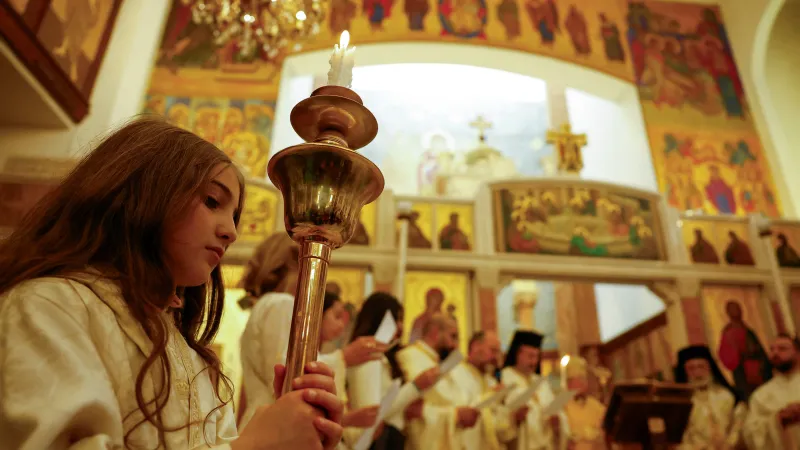 Modlitba za papeže v syrském Damašku