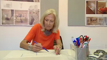 Eva Jiřičná při práci