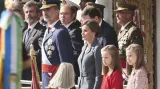 Španělská královská rodina na ceremonii