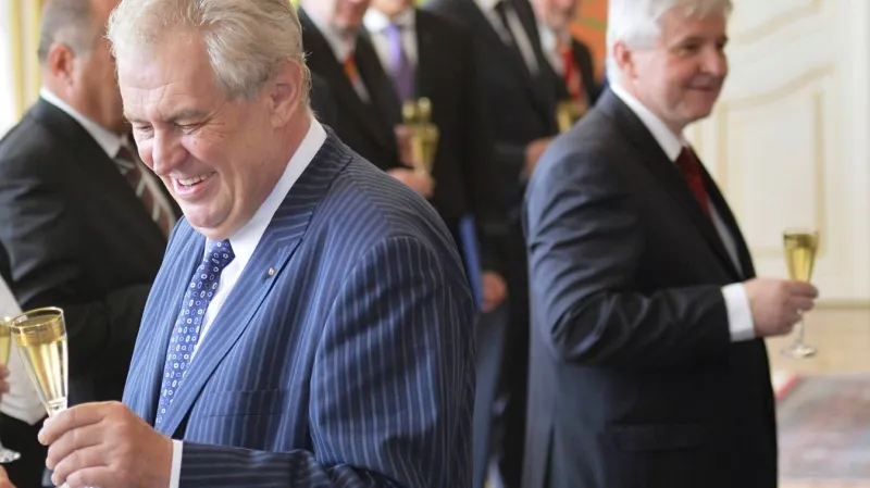 Miloš Zeman a Jiří Rusnok