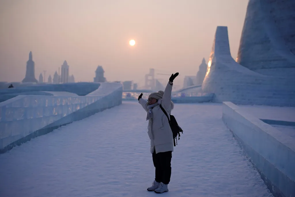 Festival ledu v čínském městě Charbin