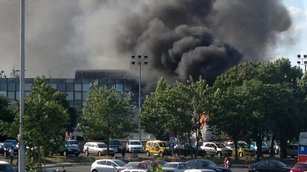 Výbuch na letišti v Burgasu