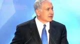 Projev Benjamina Netanjahua na univerzitě v Tel Avivu