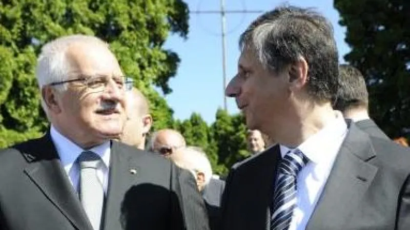 Václav Klaus a Jan Fischer