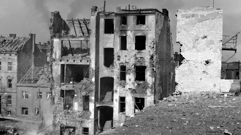 Následky bombardování Plzně 14. května 1943