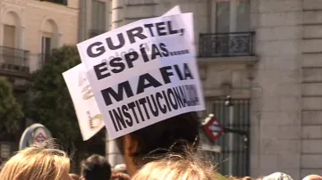 Demonstrant ve Španělsku