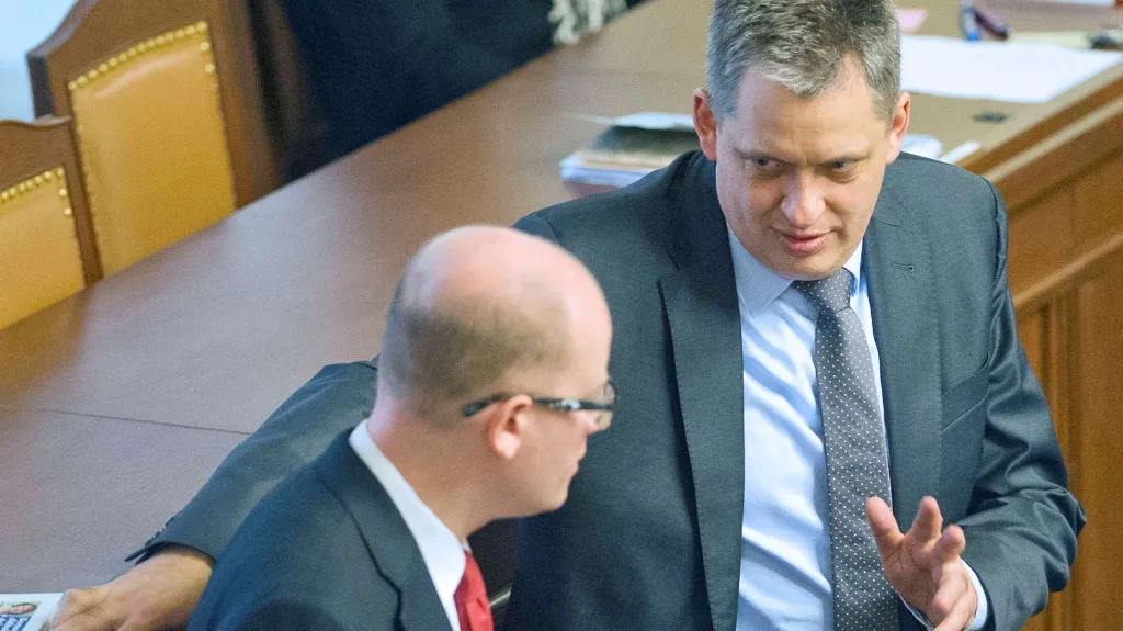 Bohuslav Sobotka a Jiří Dienstbier