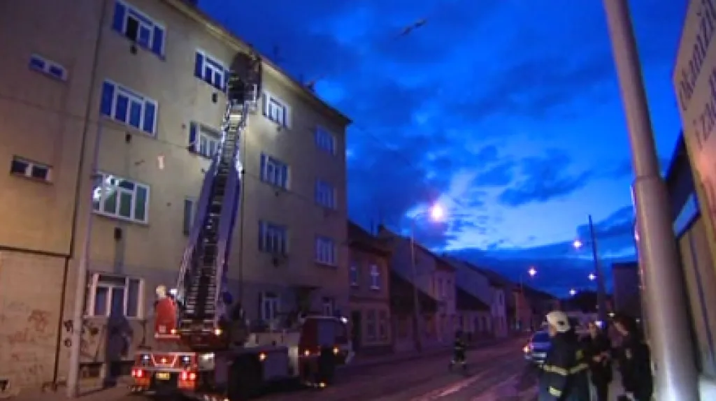 Hasiči likvidovali požár na Táborské ulici v Brně