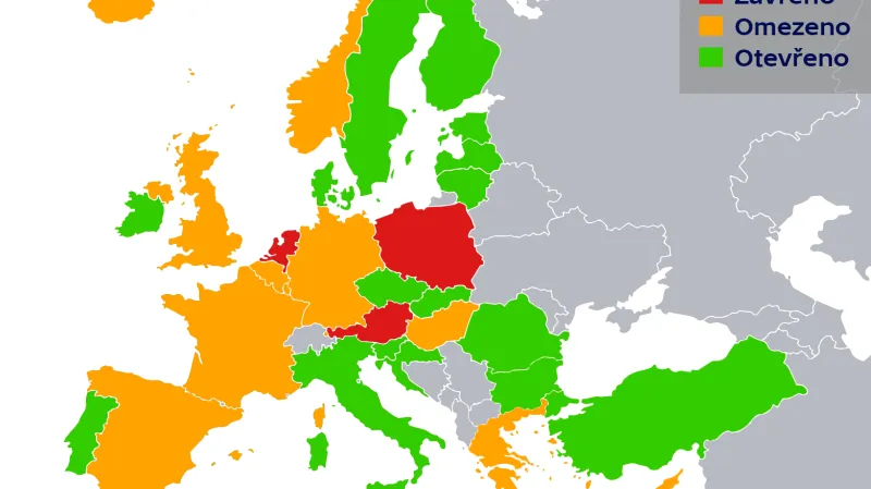 Nedělní otevírací doba obchodů ve vybraných státech Evropy