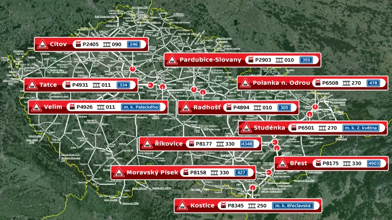 Nejnebezpečnější železniční přejezdy v ČR