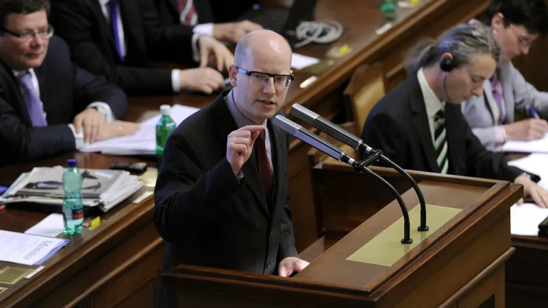 Hlasování o důvěře vládě / Bohuslav Sobotka