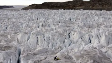 Ledovec Helheim v Grónsku