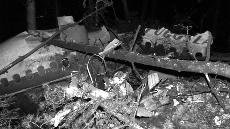 Jugoslávský DC-9 zřícený u Srbské Kamenice