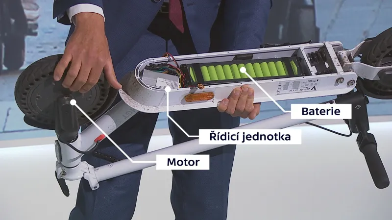 Konstrukce elektrické koloběžky
