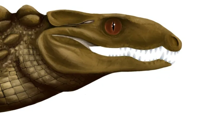Rekonstrukce podoby pravěkého krokodýla Mekosuchus whitehuterensis
