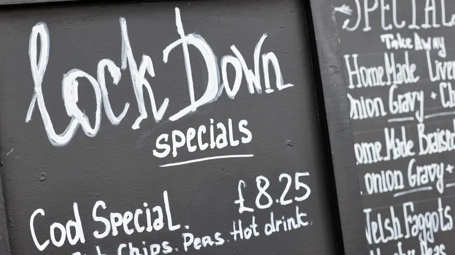 Jedna z waleských fish and chips restaurací nabízí speciální karanténní menu