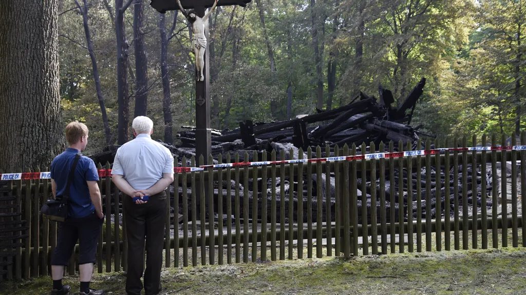 Místo v Třinci-Gutech, kde stál středověký dřevěný kostel