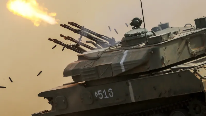 Cvičení ruské armády na Krymu