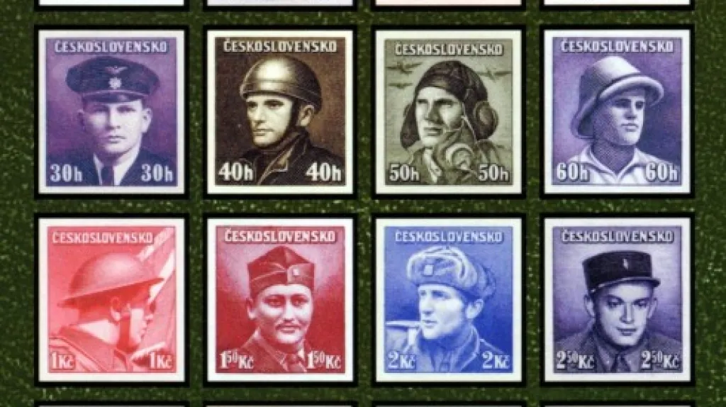 Emise známek s portréty československých vojáků