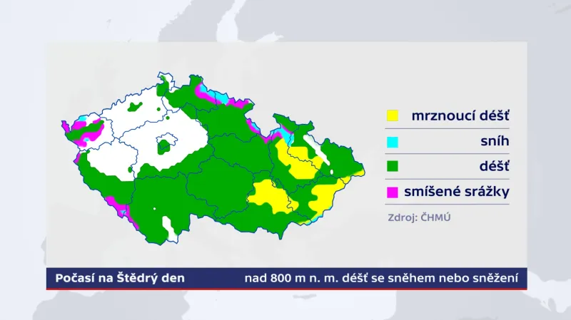 Předpověď počasí na svátky