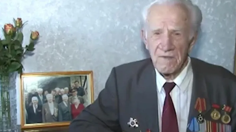 Veterán bitvy o Moskvu Alexej Perepelkin