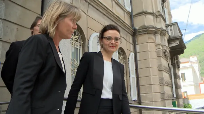 Hlavní prokurátorka Graziella de Falco Haldemannová v kauze MUS (vpravo)