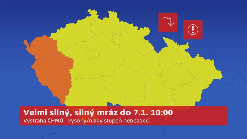 Výstraha před silným mrazem