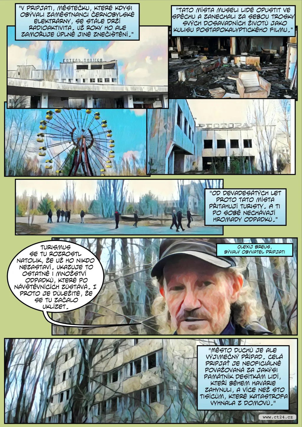 Komiks: Černobyl v obležení odpadků