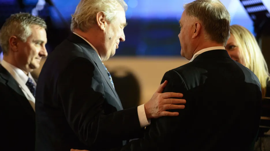 Miloš Zeman s Vladimirem Jakuninem
