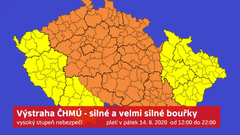 Počasí – výstraha před bouřkami