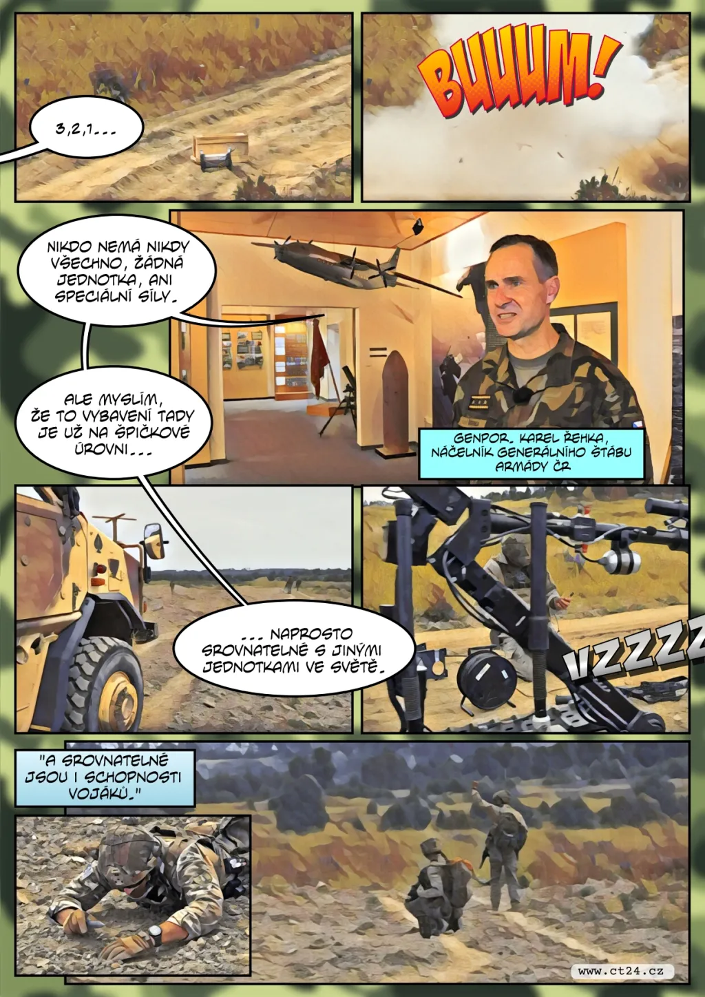 Pyrotechnici české armády prověřují své schopnosti při cvičení