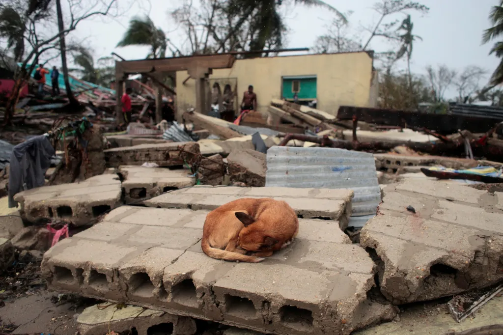 Následky hurikánu Jóta v Puerto Cabezas v Nikaragui