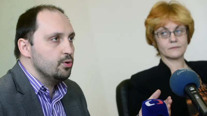 Ředitelka ÚSTR Pavla Foglová a první náměstek Zdeněk Hazdra