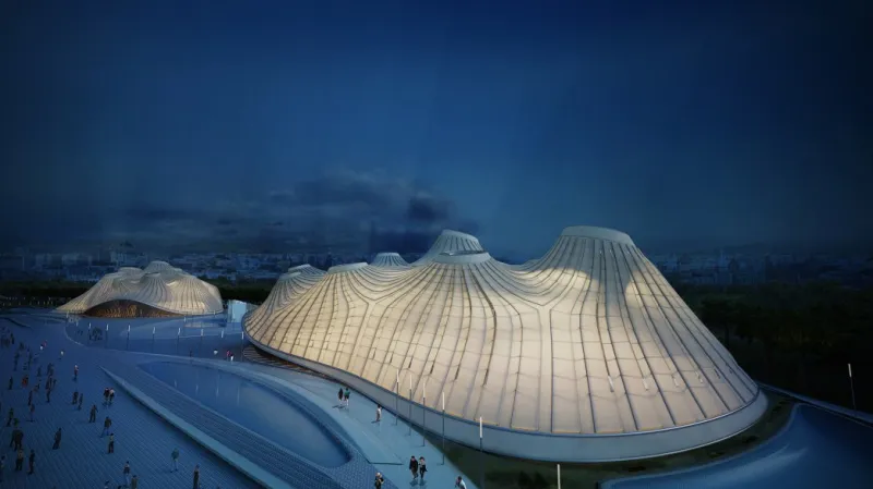 Londýnský ateliér Minimaform založený bratry Theodorem a Stephenem Spyropoulosovými na Bienále experimentální architektury prezentuje Muzeum architektury a fotografie v Budapešti – Muzeum světla jako urbánní architekturu a krajinářskou intervenci, která tvoří symbolickou bránu do městského parku.