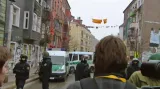 Německá policie zasahuje proti squatterům z Friedrichshainu
