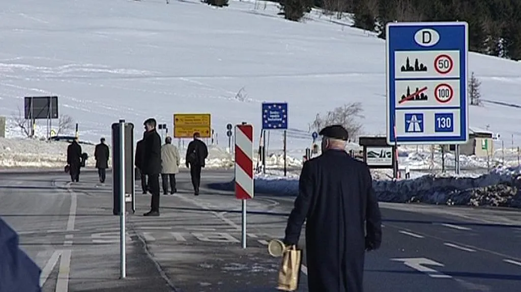 Turisté v Krušnohoří