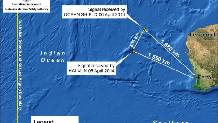 Další loď pátrající po malajsijském letadle zachytila signály