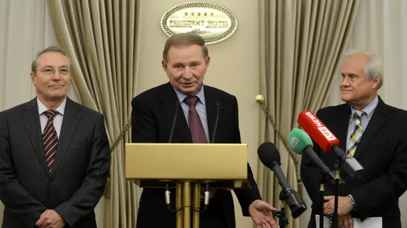 Tisková konference po jednání kontaktní skupiny k ukrajinské krizi